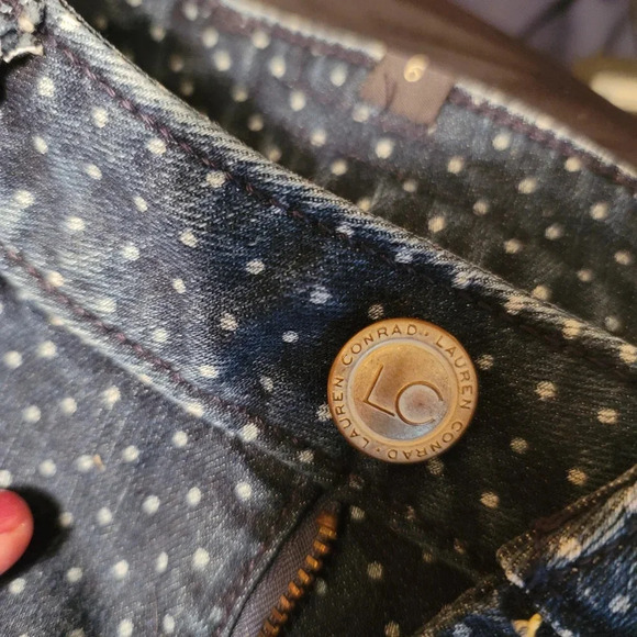 LC Lauren Conrad polka dot jeans - Picture 5 of 7